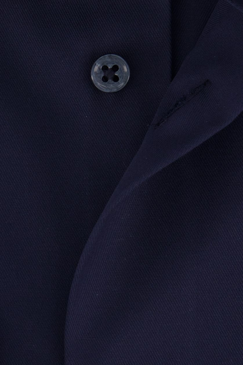Eterna business overhemd Comfort Fit donkerblauw effen katoen normale fit