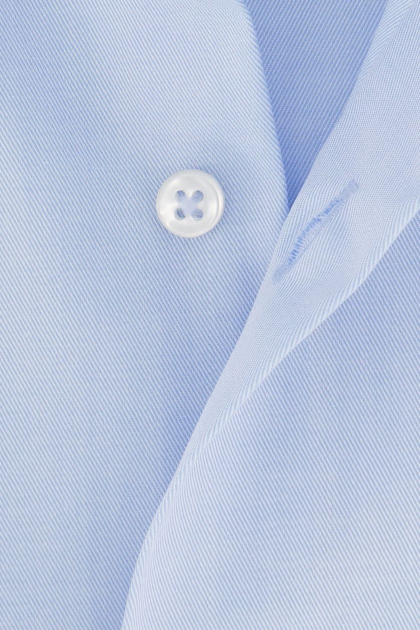 Eterna business overhemd Modern Fit lichtblauw effen katoen lange mouwen