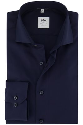 Eterna Eterna business overhemd Modern Fit donkerblauw effen 100% katoen normale fit