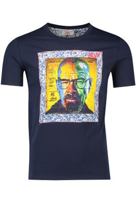 Bob Bob t-shirt blauw met print