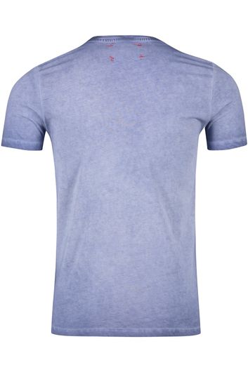 T-shirt Bob lichtblauw ronde hals