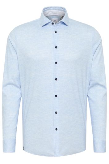 Blue Industry casual overhemd slim fit lichtblauw semi-wide spread boord