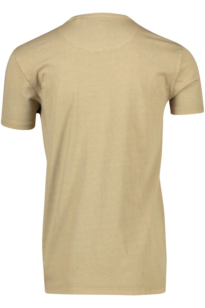 Bucther of Blue t-shirt camel effen ronde hals
