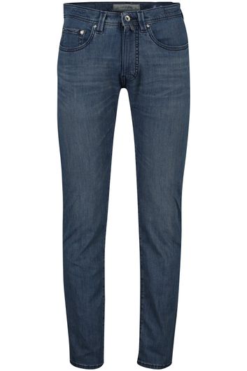 Pierre Cardin jeans blauw effen katoen Tapered Fit