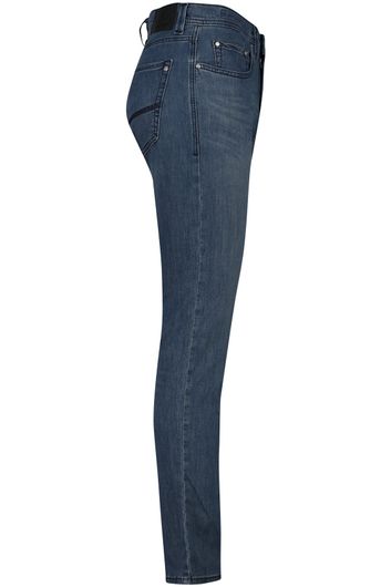 Pierre Cardin jeans blauw effen katoen Tapered Fit