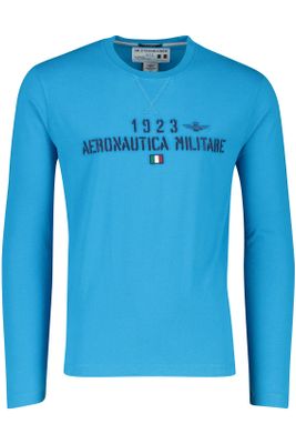 Aeronautica Militare Aeronautica Militare t-shirt lange mouw lichtblauw