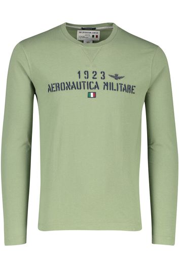 Aeronautica Militare t-shirt lange mouw legergroen