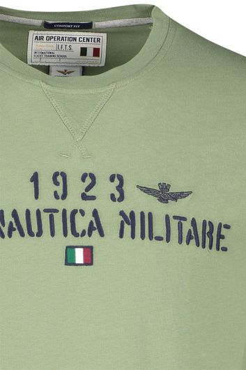 Aeronautica Militare t-shirt lange mouw legergroen