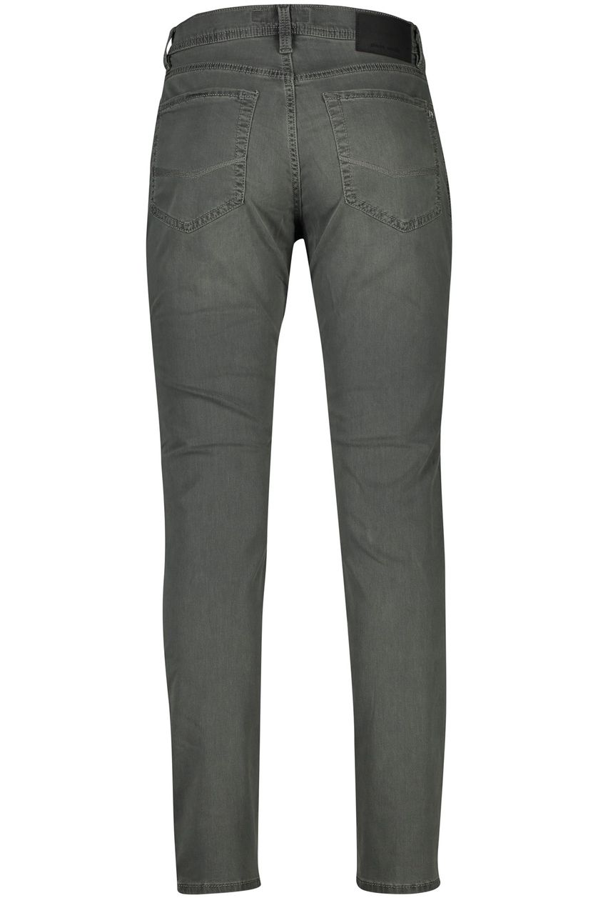 Pierre Cardin jeans groen effen katoen Tapered Fit normale fit