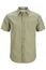Jack & Jones casual overhemd Plus Size korte mouw groen 100% katoen wijde fit