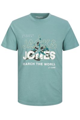 Jack & Jones Jack & Jones T-shirt groen print ronde hals