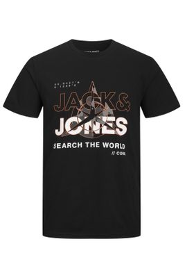 Jack & Jones Jack & Jones Plus Size t-shirt zwart met print
