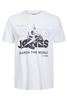 Jack & Jones Jack & Jones Plus Size T-shirt wit print ronde hals katoen