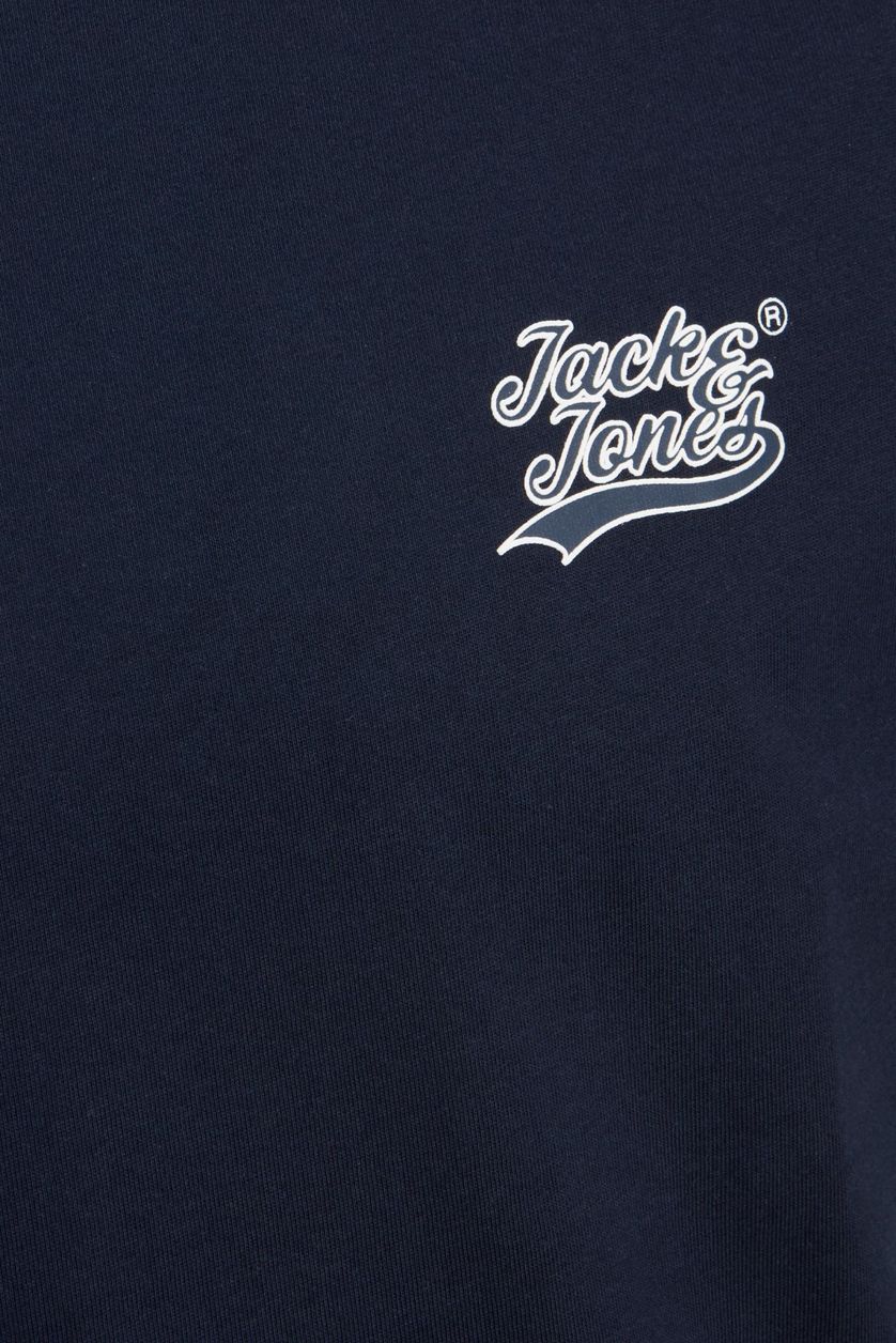 Jack & Jones T-shirt blauw katoen 100%