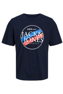Jack & Jones Jack & Jones T-shirt blauw geprint 100% katoen