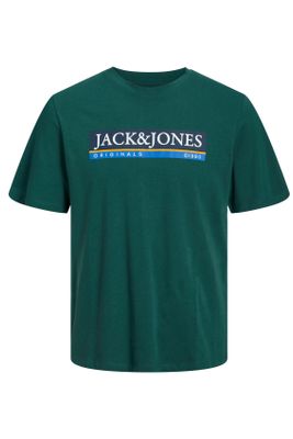 Jack & Jones Jack & Jones Plus Size t-shirt groen met print katoen