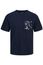 Jack & Jones Plus Size T-shirt blauw 100% katoen