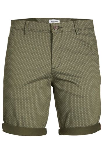 Jack & Jones Plus Size korte broek groen katoen-stretch