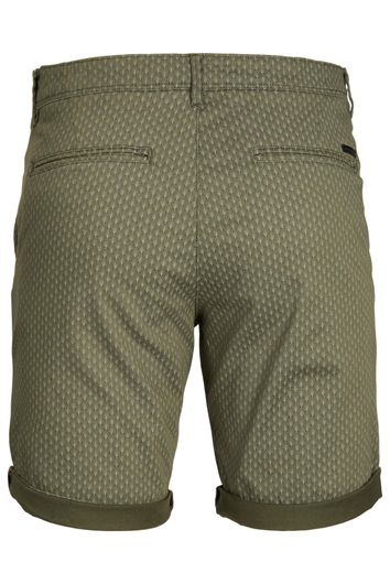 Plus Size korte broek Jack & Jones groen geprint katoen 