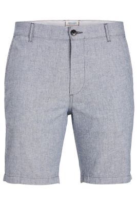 Jack & Jones Jack & Jones korte broek Plus Size grijs effen katoen-stretch 