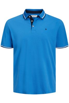 Jack & Jones Poloshirt Jack & Jones Plus Size blauw katoen normale fit