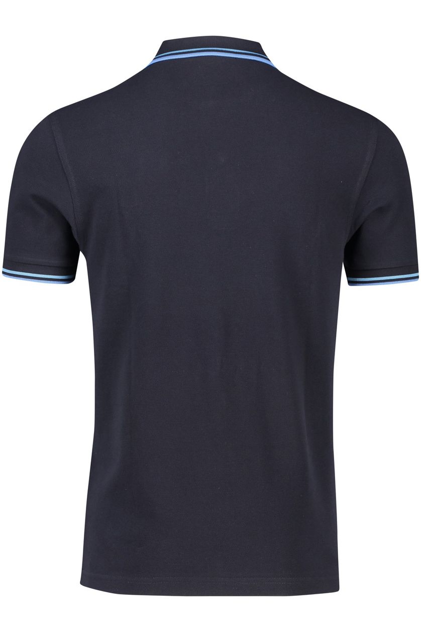Fred Perry polo met logo normale fit navy effen 