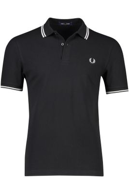 Fred Perry Fred Perry polo normale fit zwart effen 