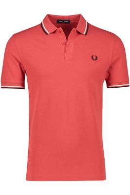 Fred Perry Fred Perry polo normale fit rood effen katoen 100%