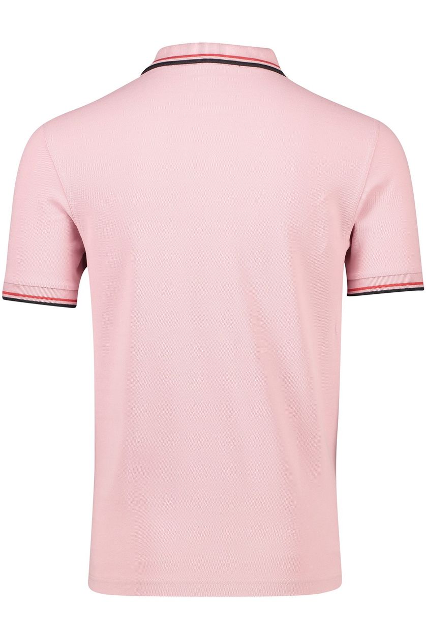 Fred Perry polo roze effen 100% katoen normale fit