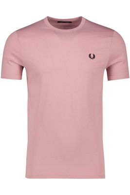 Fred Perry Fred Perry t-shirt roze korte mouw katoen met logo