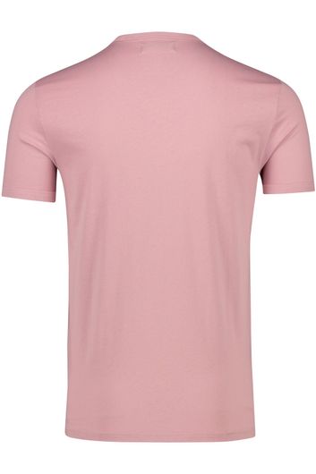 Fred Perry t-shirt roze korte mouw katoen met logo