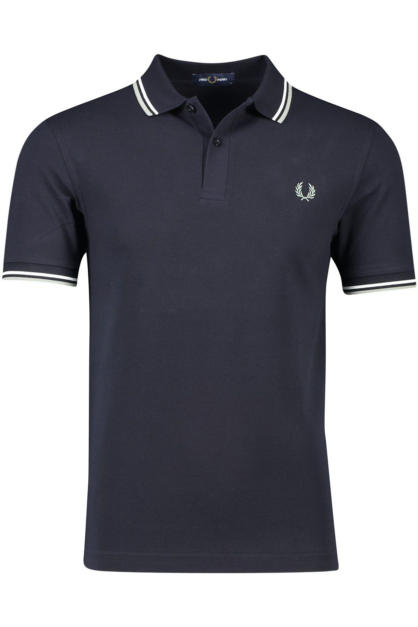 Donkerblauwe Fred Perry polo normale fit uni katoen