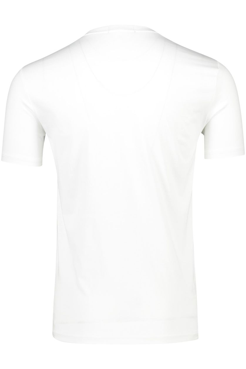 Fred Perry t-shirt wit opdruk katoen ronde hals