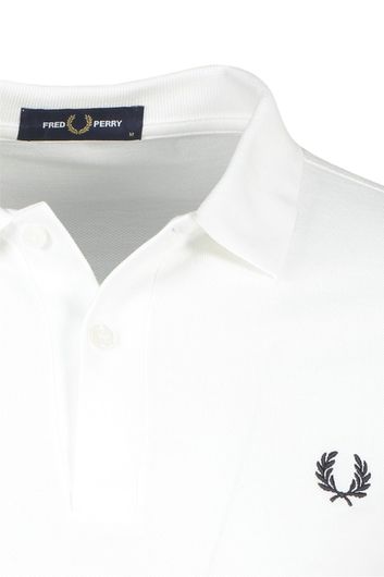 polo Fred Perry wit effen katoen normale fit