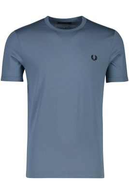 Fred Perry Fred Perry t-shirt blauw ronde hals katoen normale fit