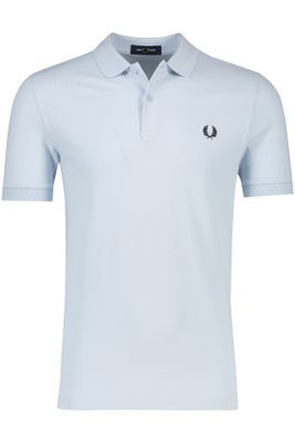 Fred Perry Fred Perry polo normale fit lichtblauw effen 100% katoen