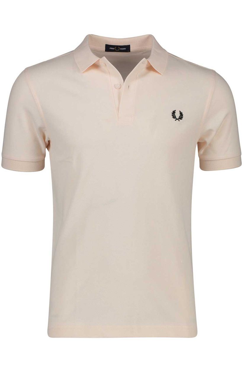 Fred Perry poloshirt 2 knoops normale fit roze effen katoen