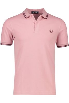 Fred Perry Fred Perry poloshirt 2 knoops normale fit roze effen