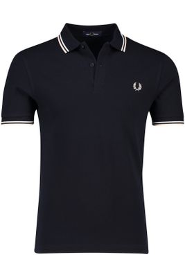 Fred Perry Fred Perry polo normale fit 2-knoops donkerblauw katoen