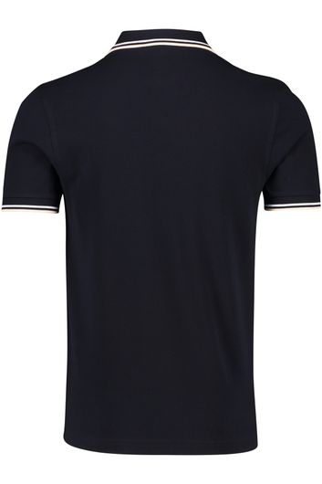 Fred Perry polo normale fit 2-knoops donkerblauw katoen