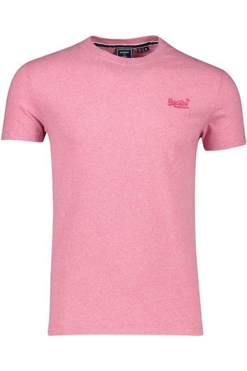 Superdry t-shirt roze met logo