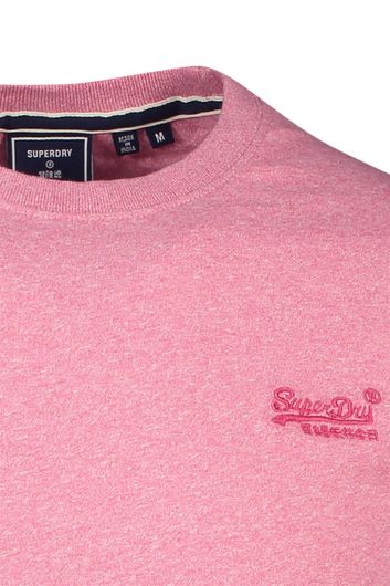 Superdry t-shirt roze met opdruk