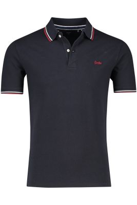 Superdry Superdry polo blauw 2-knoops