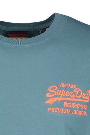 Superdry t-shirt blauw ronde hals