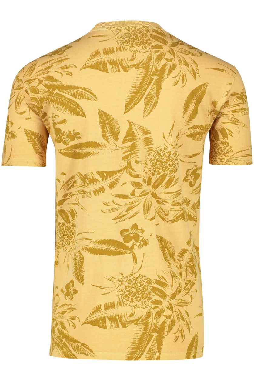 Superdry t-shirt geel print