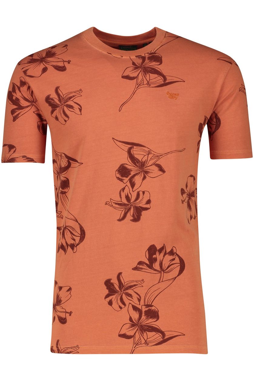 Superdry t-shirt oranje print