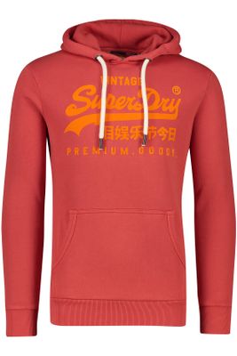Superdry Superdry hoodie rood steekzakken