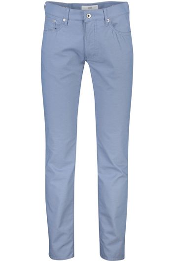 Brax 5-pocket jeans Chuck blauw effen katoen