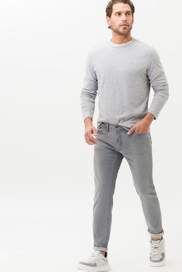 Brax jeans Chuck grijs effen regular fit denim