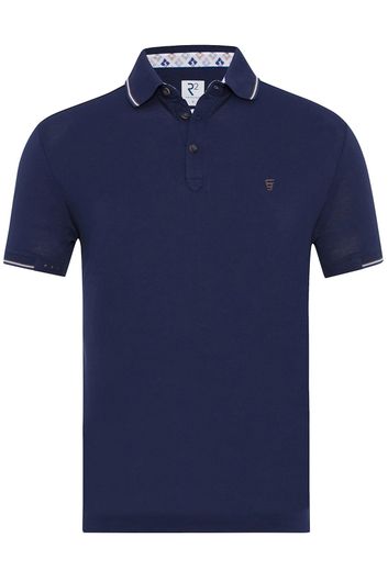 R2 polo donkerblauw